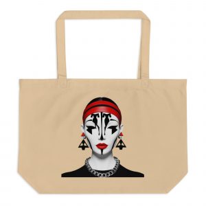 Large organic tote bag